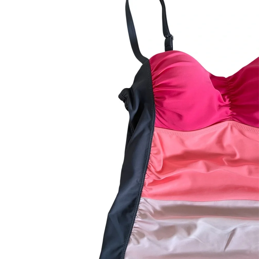 Colorblock Tankini Top - Picture 2 of 4